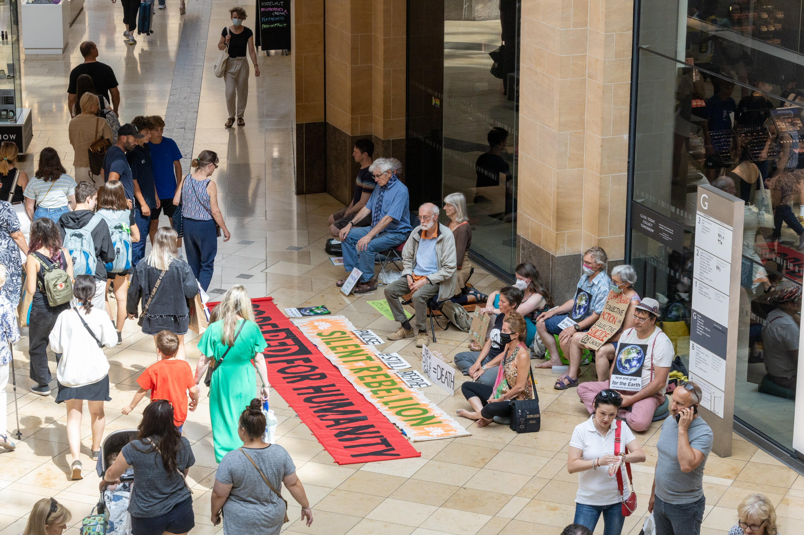 Big Sit in the Grand Arcade